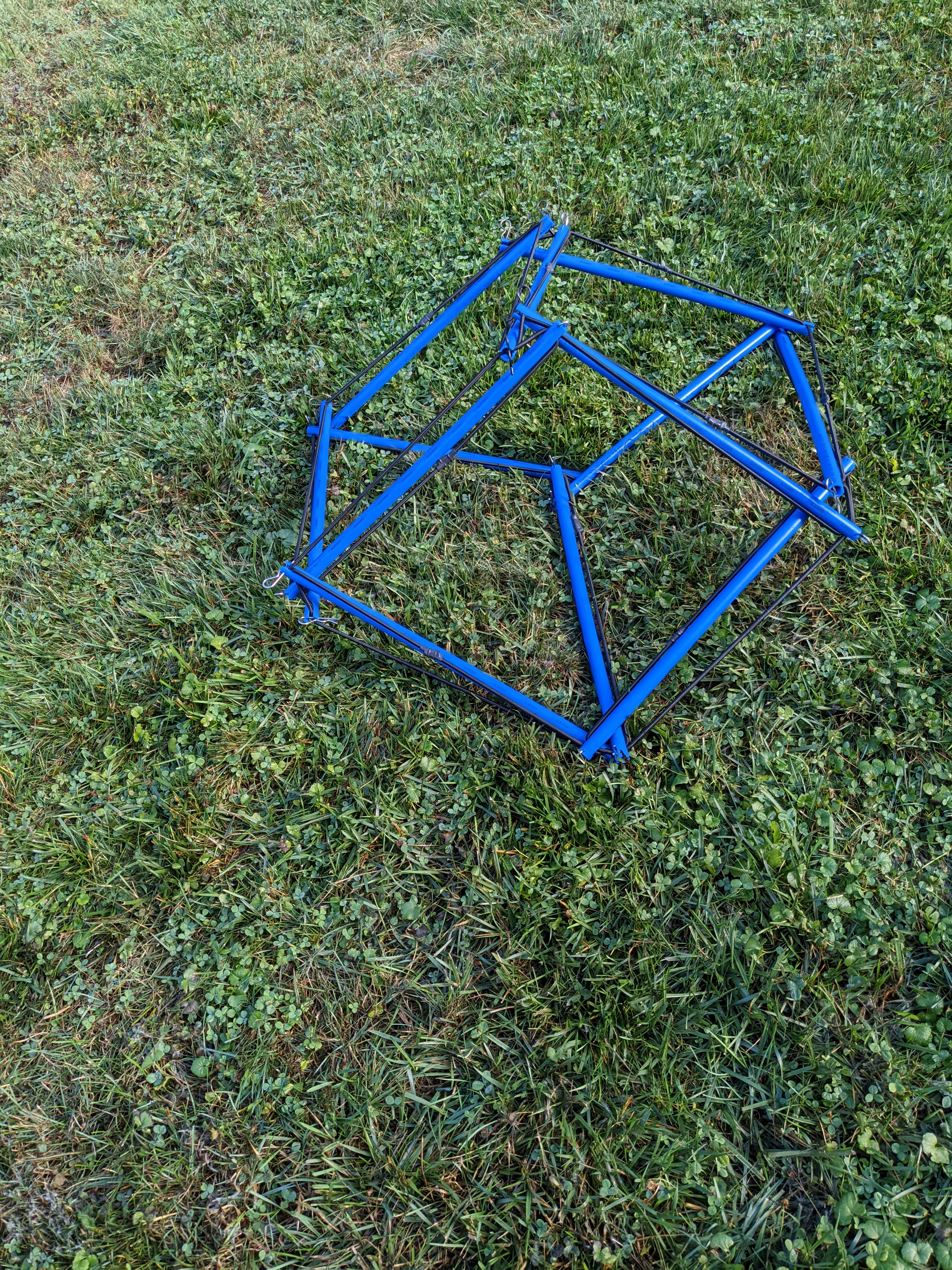 Photo of my tensegrity cube.